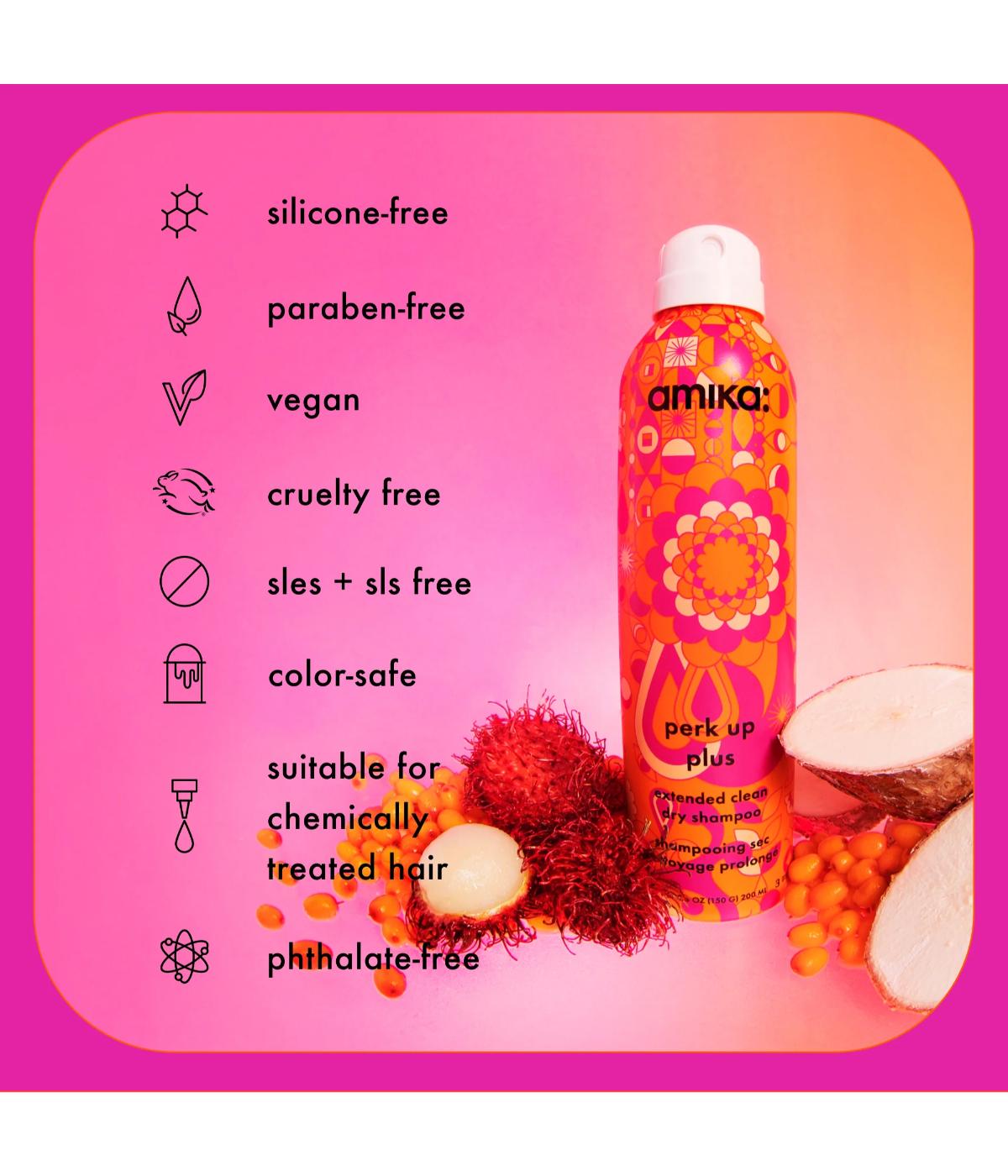 Amika Perk Up Plus Extended Clean Dry Shampoo 199ml
