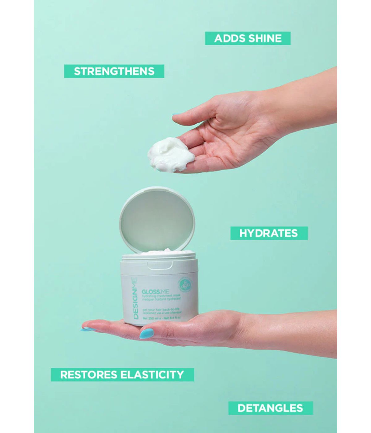 DESIGNME GLOSS.ME Hydrating Treatment With Towel JF24